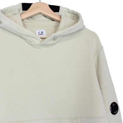 CP Company Beige Lens Cotton Hoodie Jumper