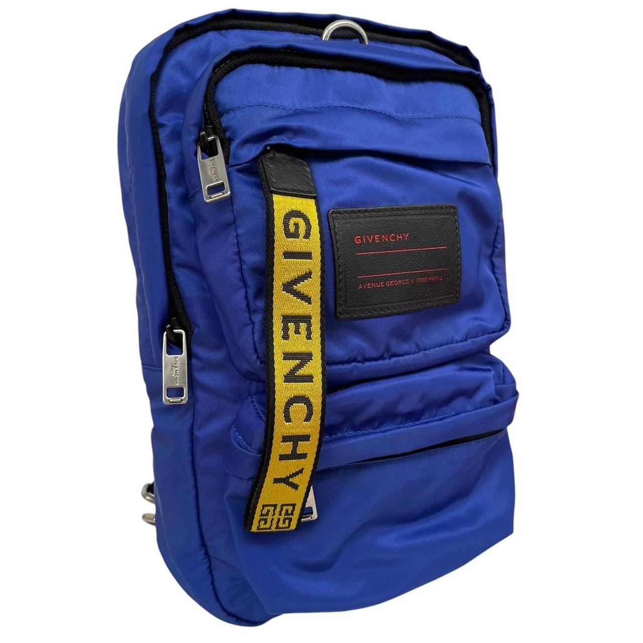 Givenchy UT3 Blue and Black Nylon Sling Bag