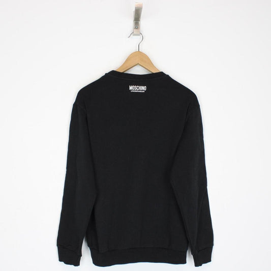 Moschino Underwear Black Tape Logo Arm Sweatshirt Jumper