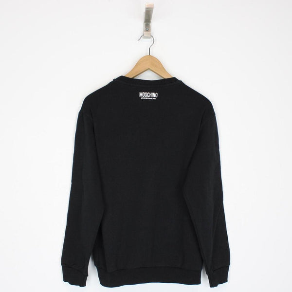 Moschino Underwear Black Tape Logo Arm Sweatshirt Jumper