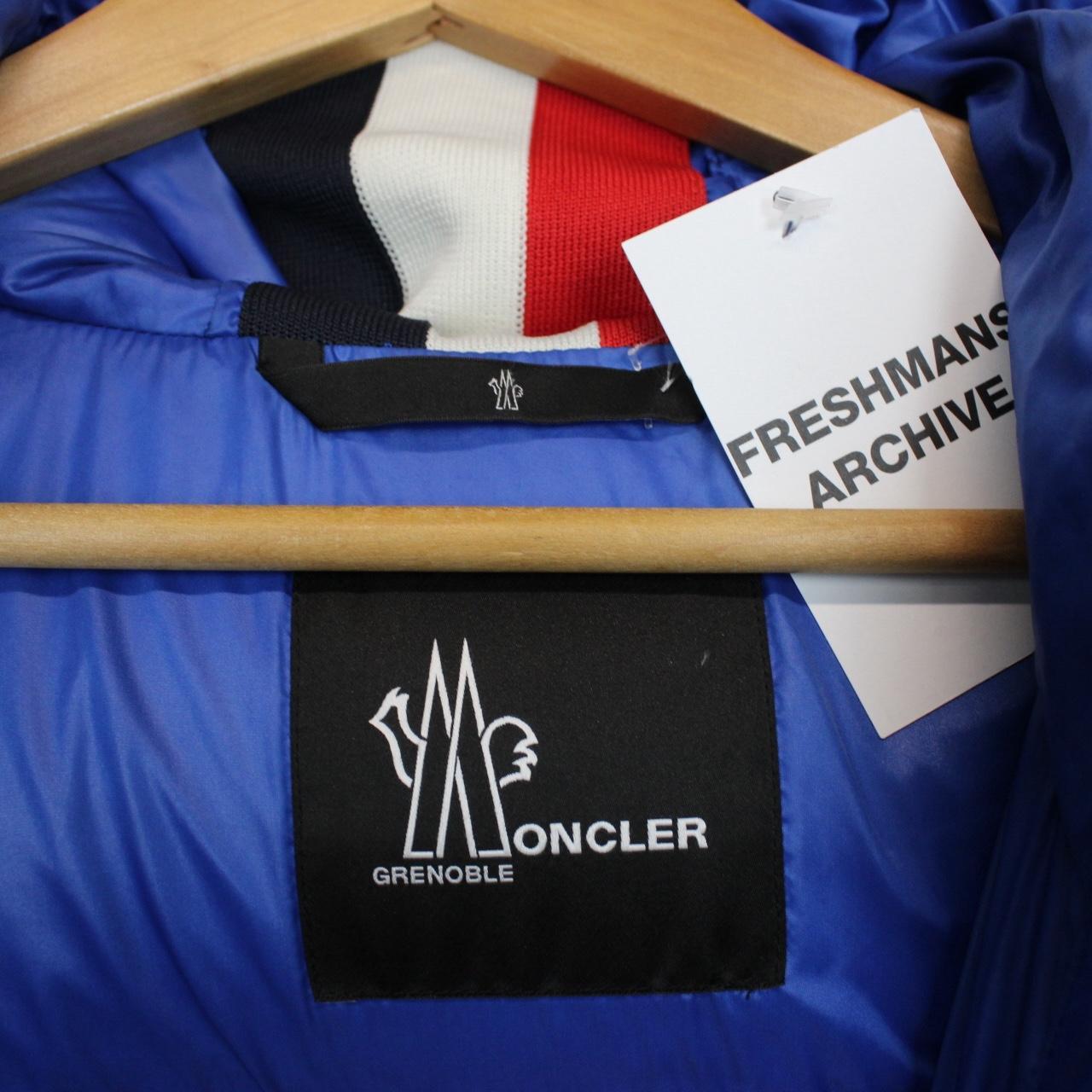 Moncler Grenoble Hintertux Navy Blue Full Zip Down Hooded Jacket