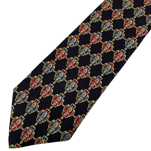 Vintage Christian Dior Multicoloured Silk Tie