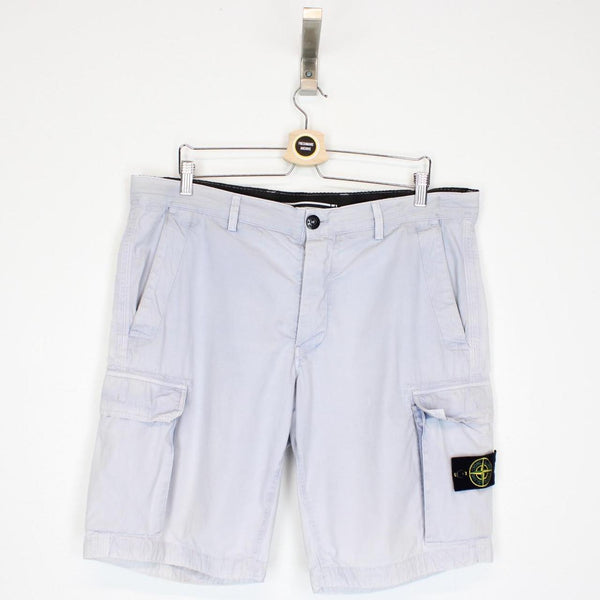Stone Island SS 2013 Blue Bermuda Cotton Cargo Shorts