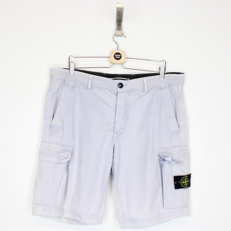 Stone Island SS 2013 Blue Bermuda Cotton Cargo Shorts