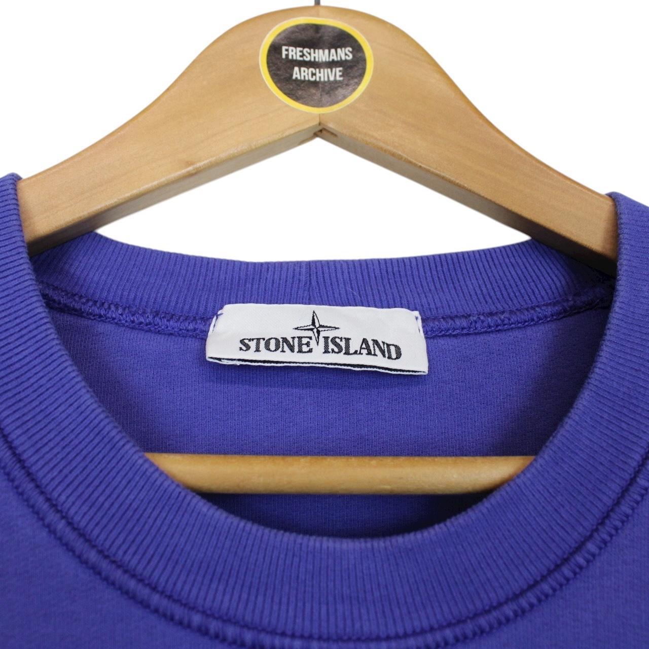Stone Island AW 2021 Purple Cotton Sweatshirt Jumper