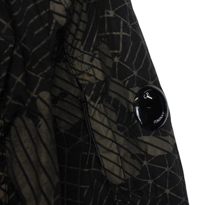 CP Company Black Full Zip Camo Net Lens Overshirt Jacket