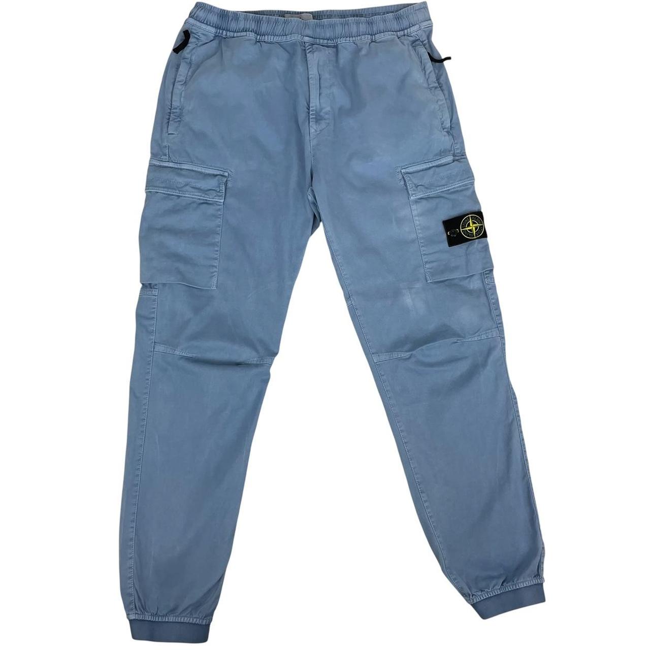 Stone Island AW 2022 Blue RE-T Fit Cargo Trousers