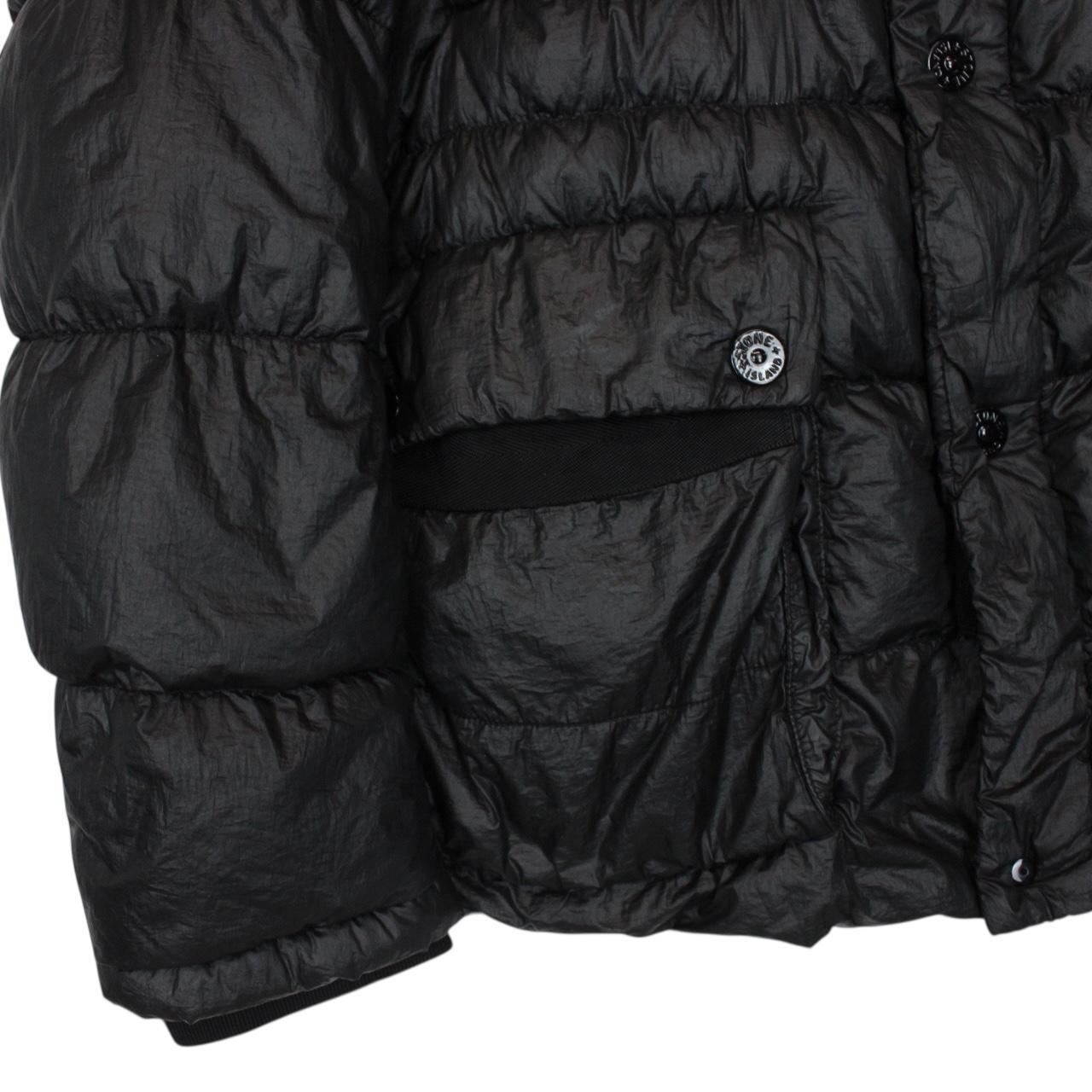 Stone Island AW 2011 Black Garment Dyed Down 26 GR x SQM_N Puffer Jacket