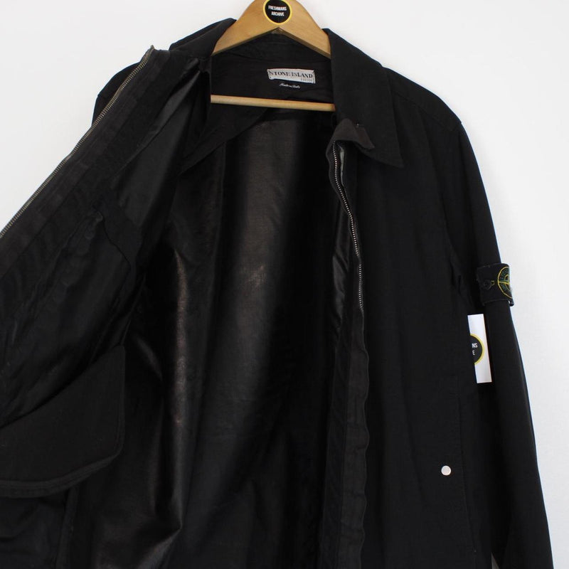 Vintage Stone Island SS 2002 Black Full Zip Worker Jacket