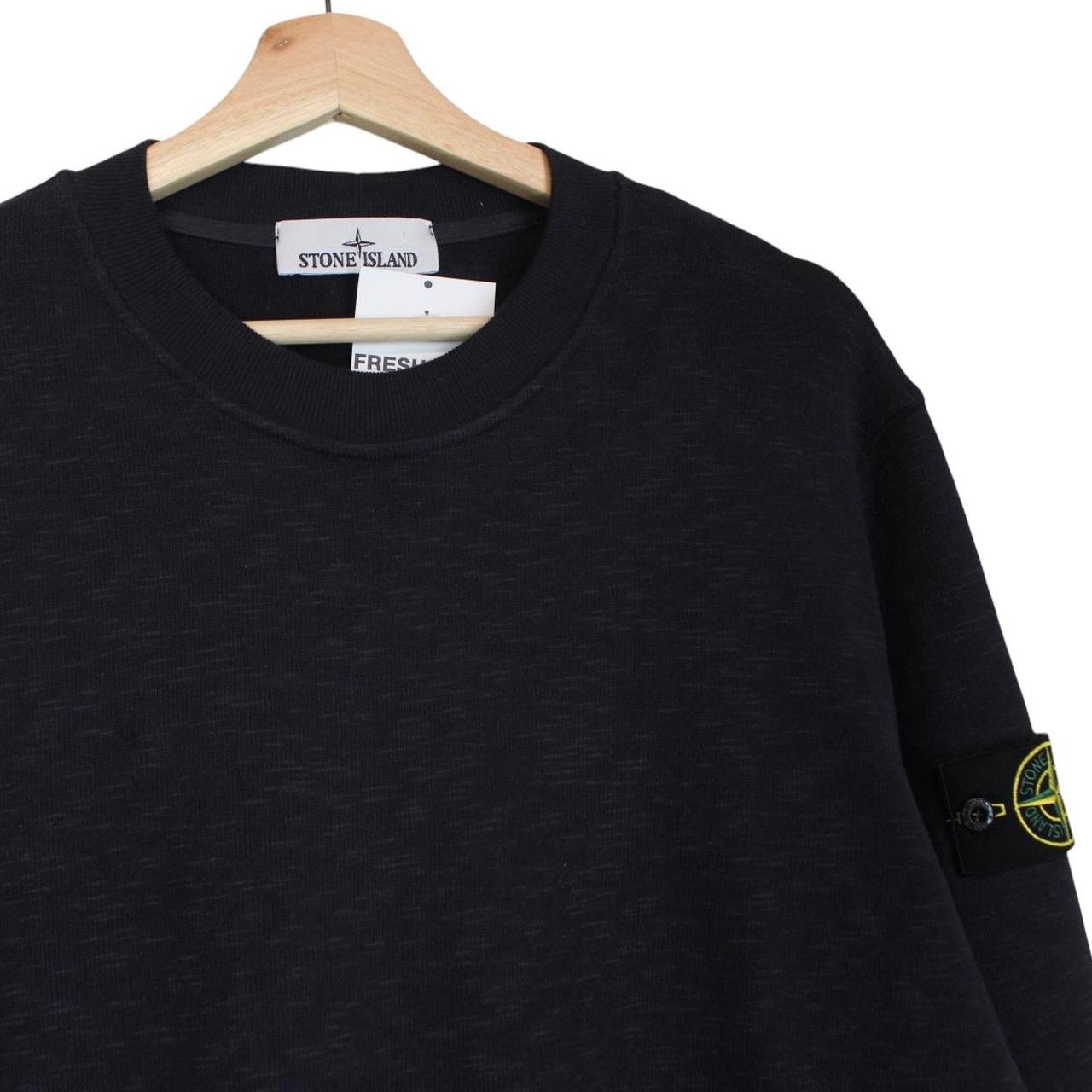 Stone Island Navy Blue Cotton Sweatshirt Jumper