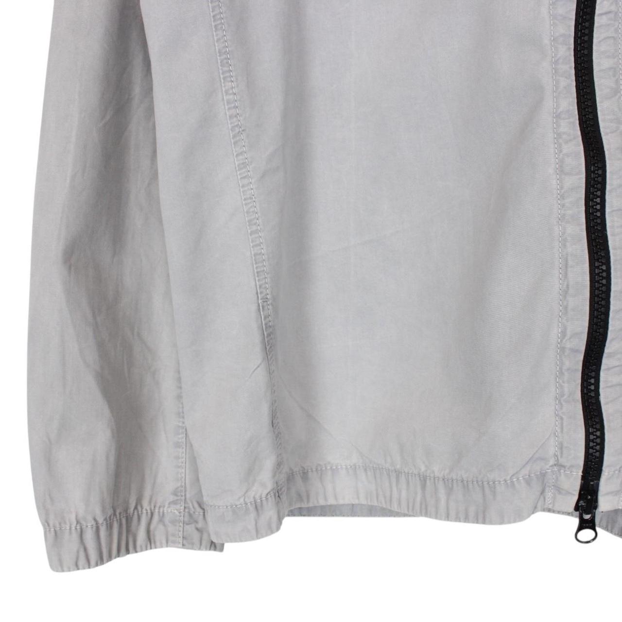 Stone Island AW 2021 Grey Full Zip Cotton Overshirt Jacket