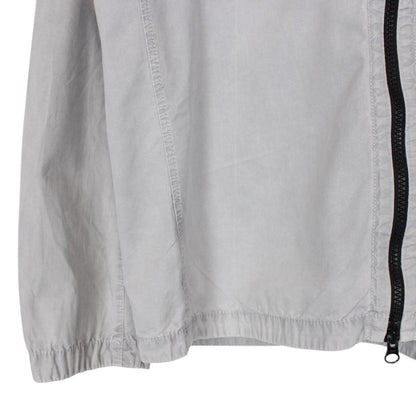 Stone Island AW 2021 Grey Full Zip Cotton Overshirt Jacket