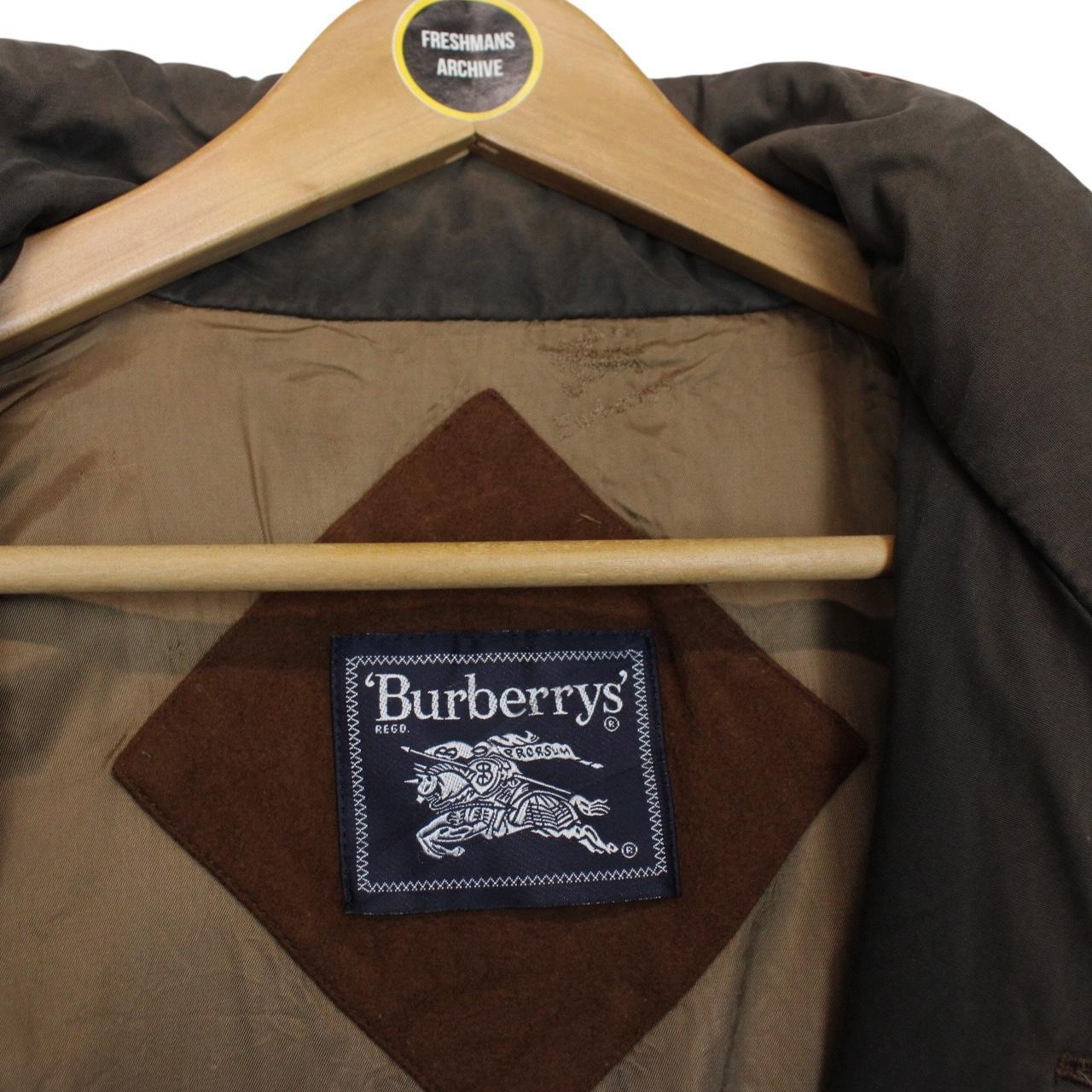 Vintage 90s Burberry Brown Cashmere Wool Blend Coat