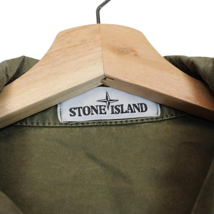 Stone Island SS 2021 Khaki Green Cotton Overshirt Jacket