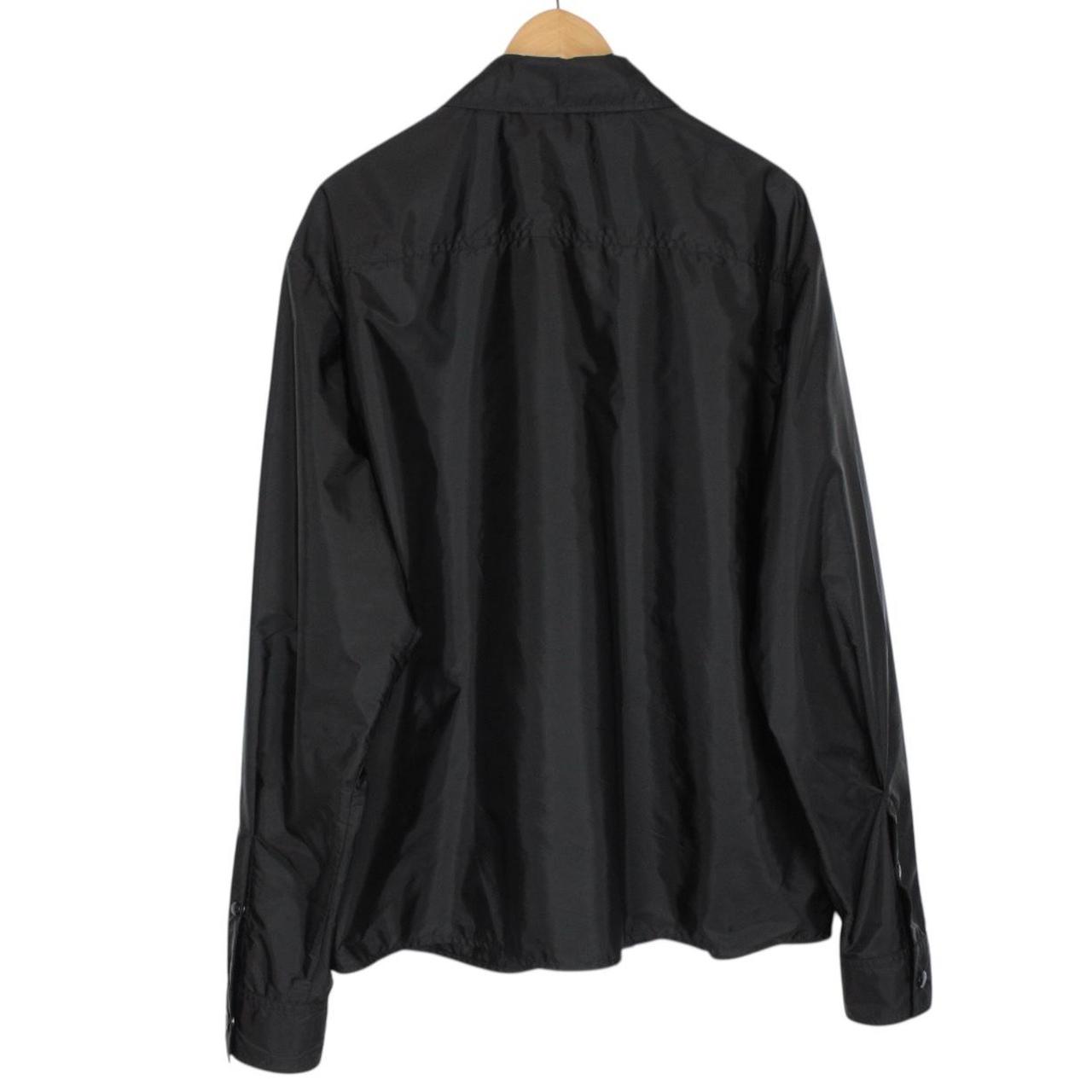 Moncler Camicia Black Full Zip 3 Pocket Nylon Overshirt Jacket