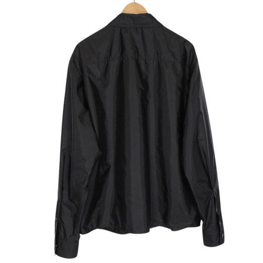 Moncler Camicia Black Full Zip 3 Pocket Nylon Overshirt Jacket
