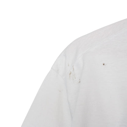Dsquared2 white short sleeve cotton t-shirt with DSQ2 logo print and pocket detail.