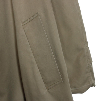 Vintage 80s Aquascutum Tan Brown House Check Cotton Blend Trench Coat