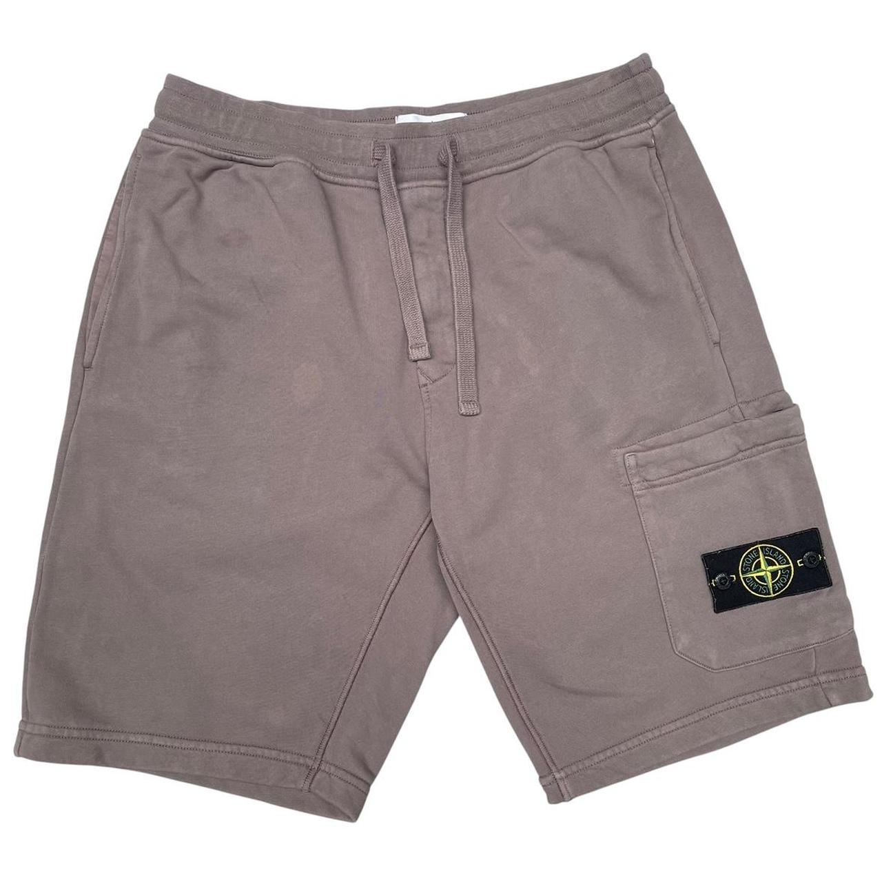Stone Island SS 2023 Brown Cotton Jogger Shorts