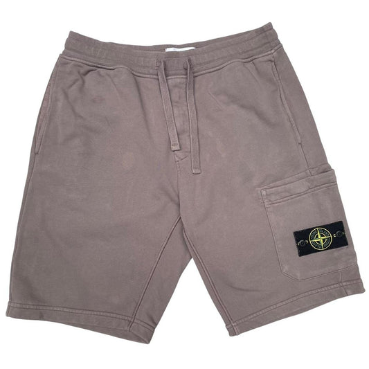 Stone Island SS 2023 Brown Cotton Jogger Shorts