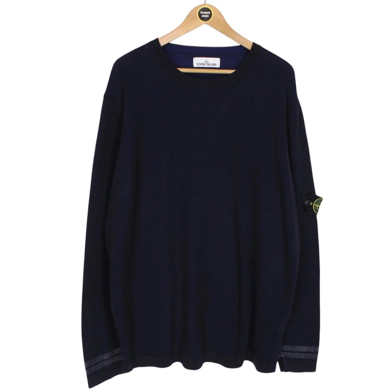 Stone Island SS 2019 Navy Blue Cotton Knit Jumper