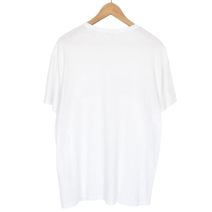Moncler Maglia White Embossed Logo Short Sleeve T-Shirt