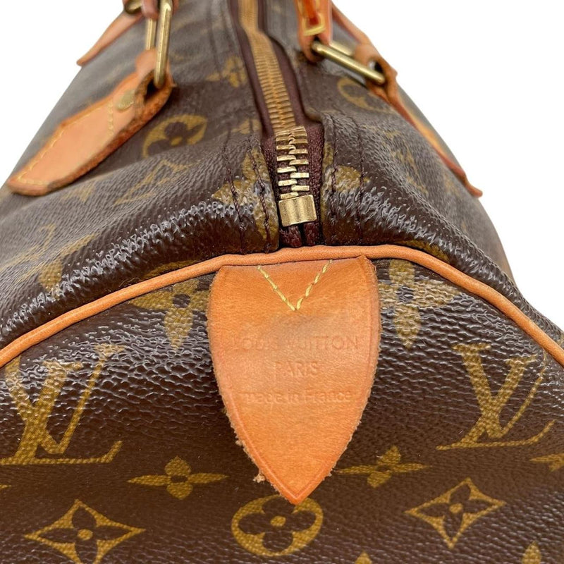 Louis Vuitton 2012 Speedy 30 Brown and Beige Monogram Coated Canvas Bag