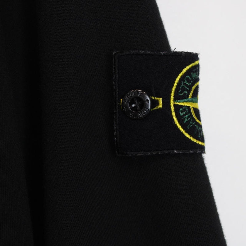 Stone Island SS 2021 Black Cotton Hoodie Jumper