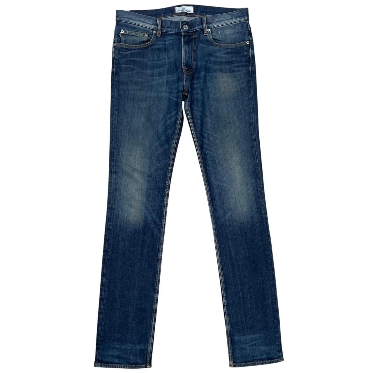 Stone Island AW 2016 Navy Blue Skinny Fit Denim Jeans