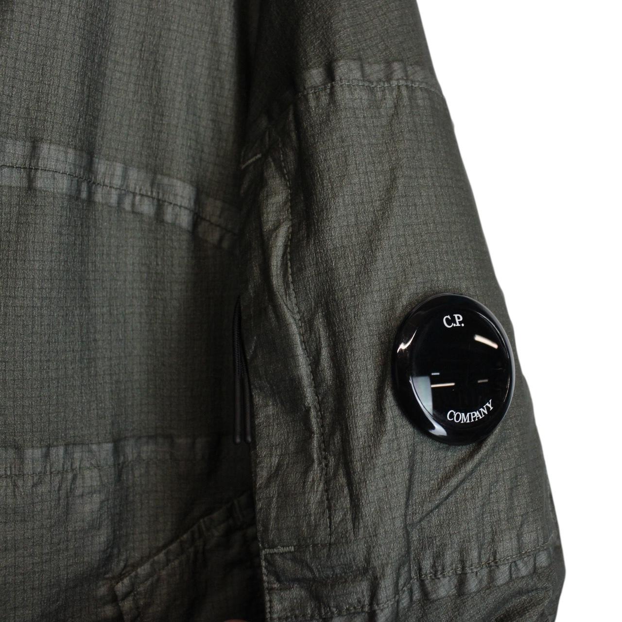 CP Company Khaki Green Goretex Infinium G-Type Hooded Down Lens Jacket
