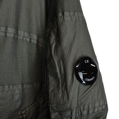 CP Company Khaki Green Goretex Infinium G-Type Hooded Down Lens Jacket