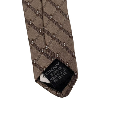 Vintage DKNY Brown Silk Tie