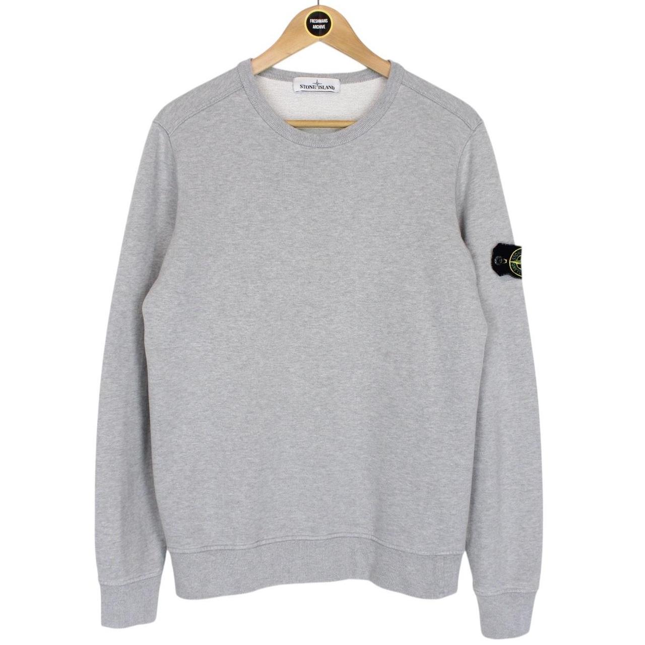 Stone Island AW 2018 Grey Cotton Sweatshirt Jumper