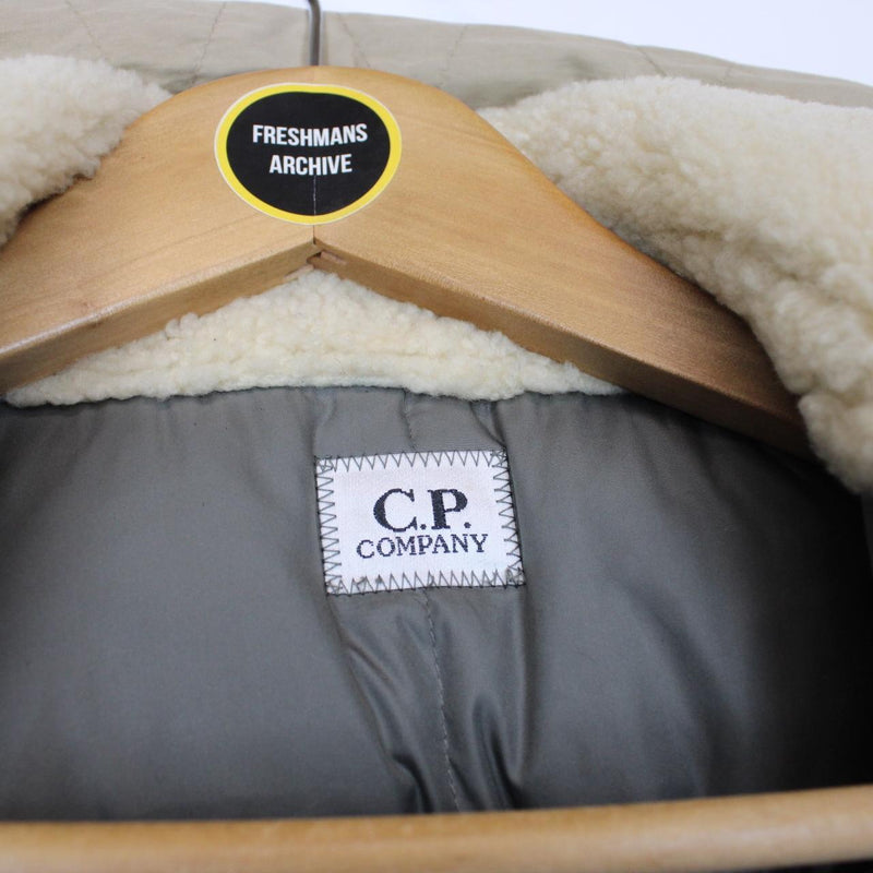 Vintage CP Company AW 2006 Beige Piuma D’oca Shearling Down Lined Jacket