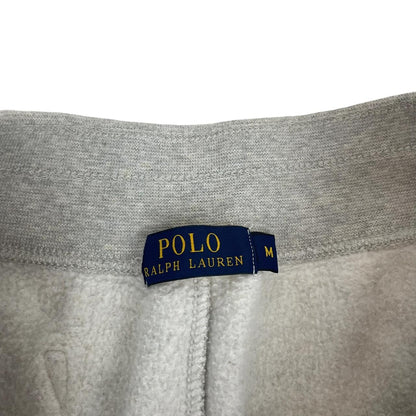 Polo Ralph Lauren grey joggers with embroidered logo and soft cotton material.