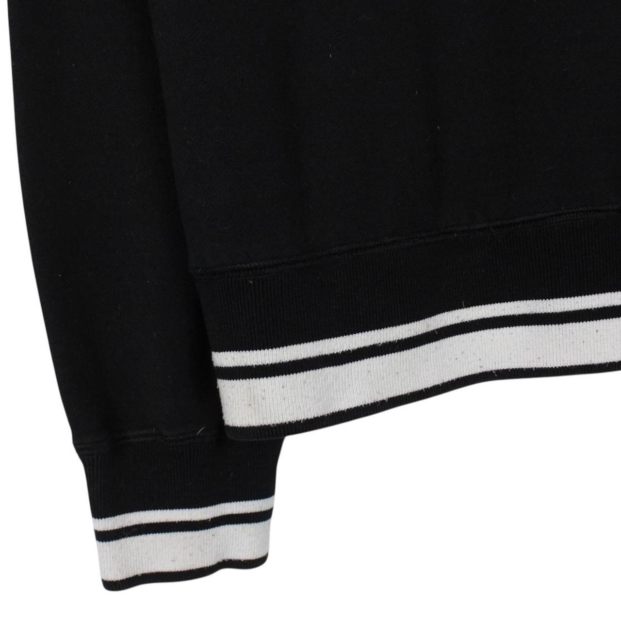Dolce and Gabbana Black and White Crown Logo Cotton Sweatshirt Jumper