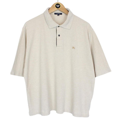 Burberry London Beige Short Sleeve Nova Check Cotton Polo Shirt