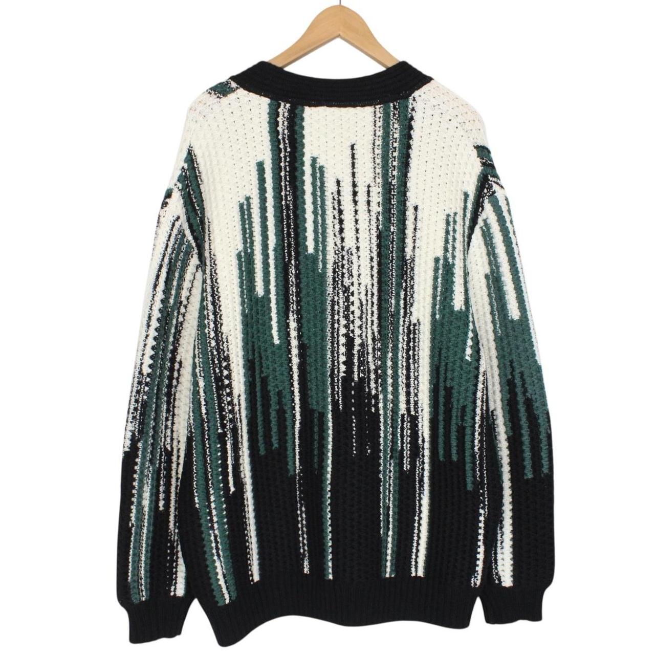 Missoni Multicoloured Button Up Virgin Wool Blend Knit Cardigan Jumper