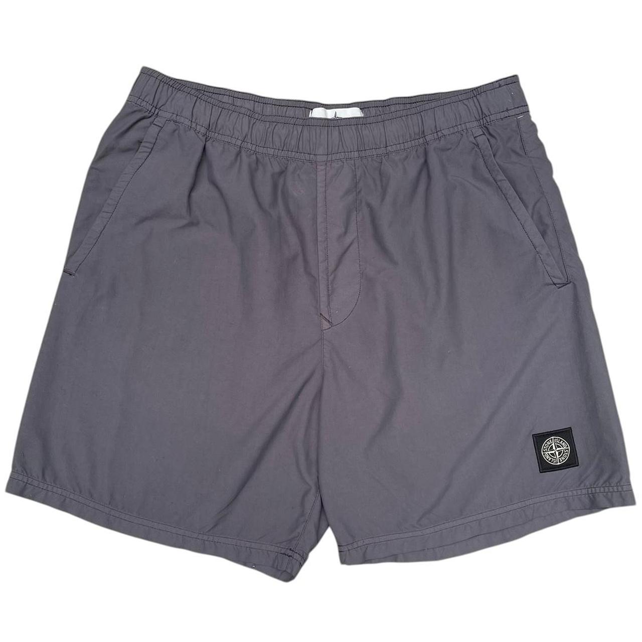 Stone Island SS 2020 Grey Brushed Nylon Swim Shorts