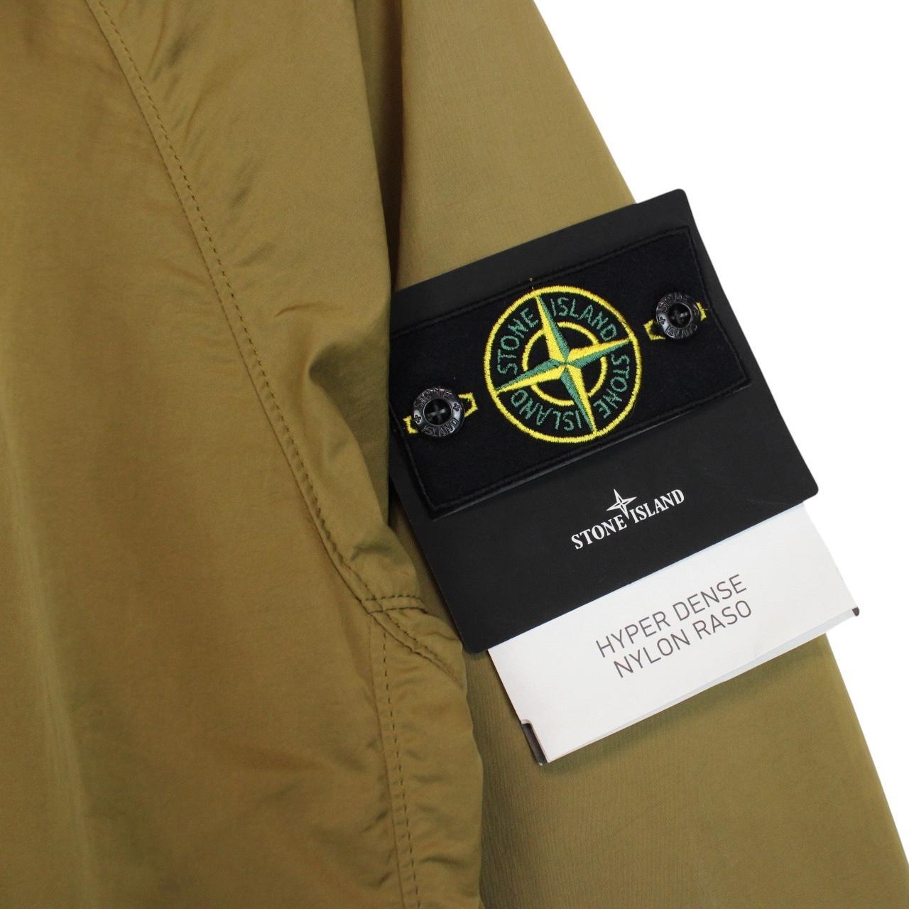 Stone Island SS 2023 Tan Brown Hyper Dense Nylon Raso Full Zip Jacket