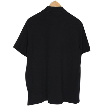 Burberry Black and Tan Nova Check Short Sleeve Cotton Polo Shirt