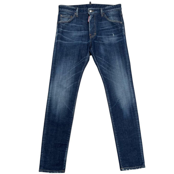 Dsquared2 Navy Blue Dark Basic Wash Cool Guy Slim Fit Jeans