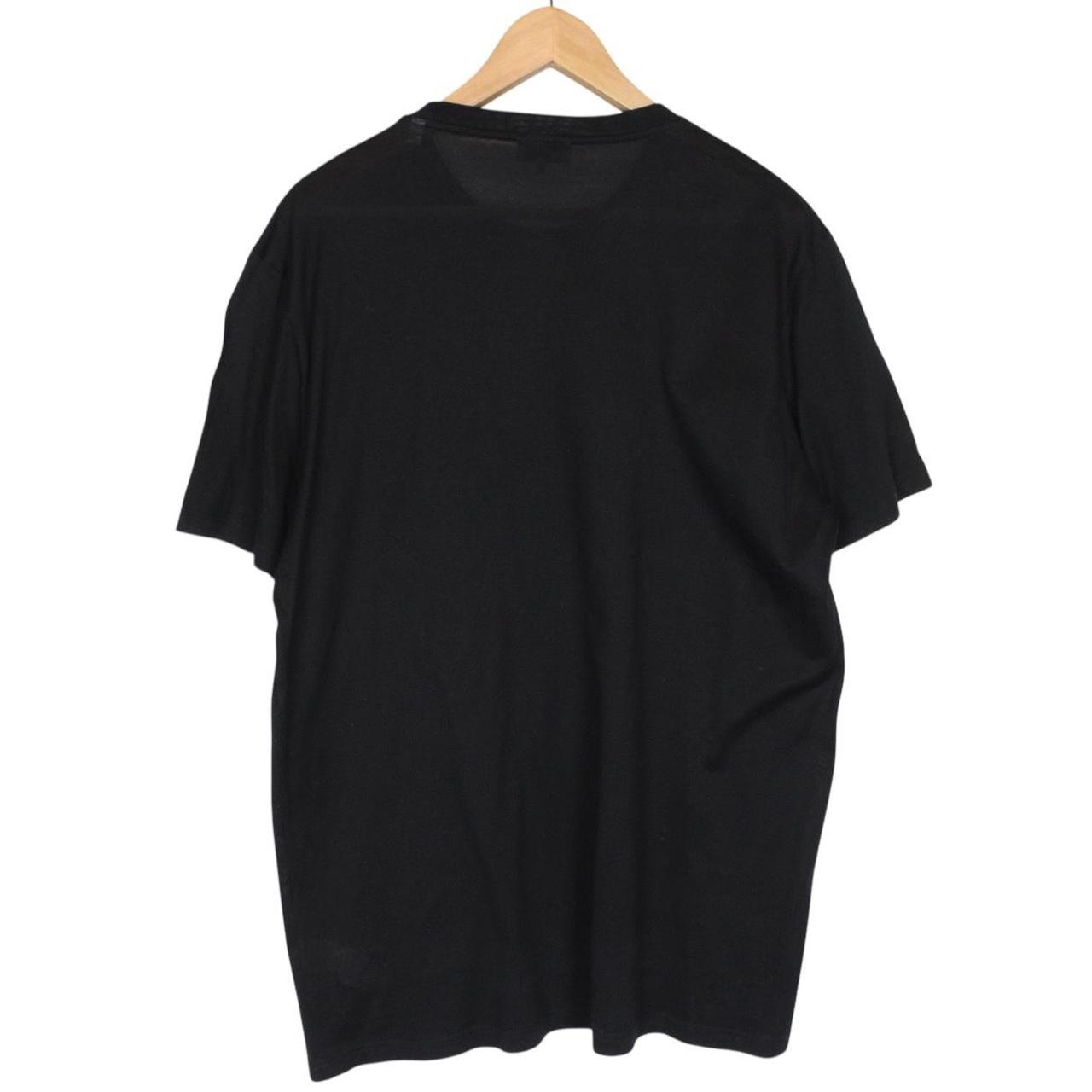 Lanvin Black and White Spider Print Short Sleeve Cotton T-Shirt