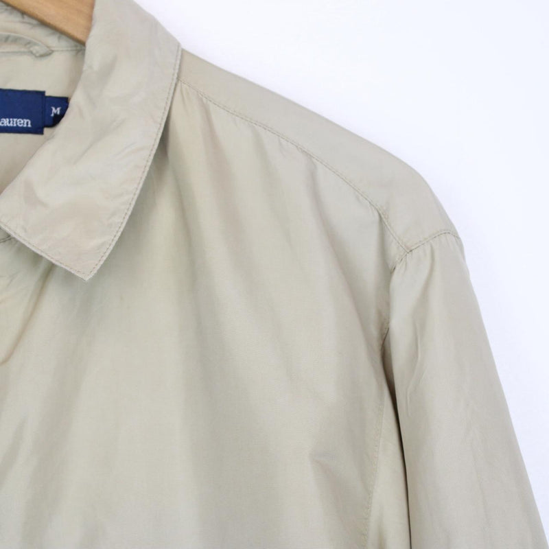 Vintage 90s Polo Ralph Lauren Beige Nylon Harrington Jacket