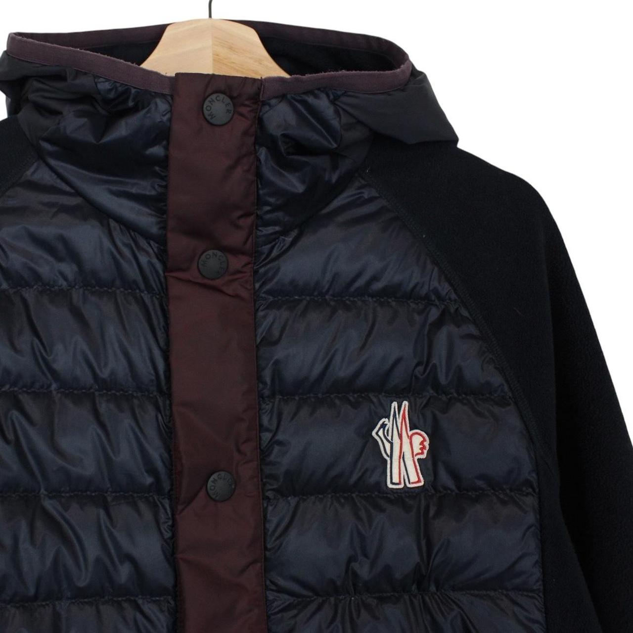 Moncler Navy Blue Full Zip Down Maglia Cardigan Fleece Jacket