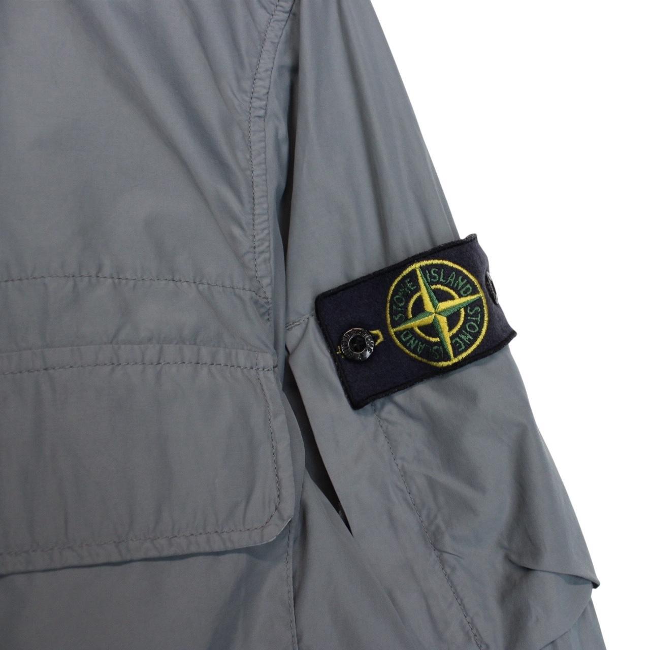 Vintage Stone Island SS 2009 Grey Full Zip Nylon/Cotton Spalmultra Overshirt