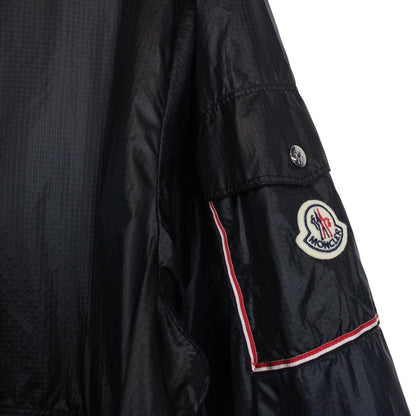 Moncler Ebizo Navy Blue Full Zip Reflective Logo Nylon Windbreaker Jacket