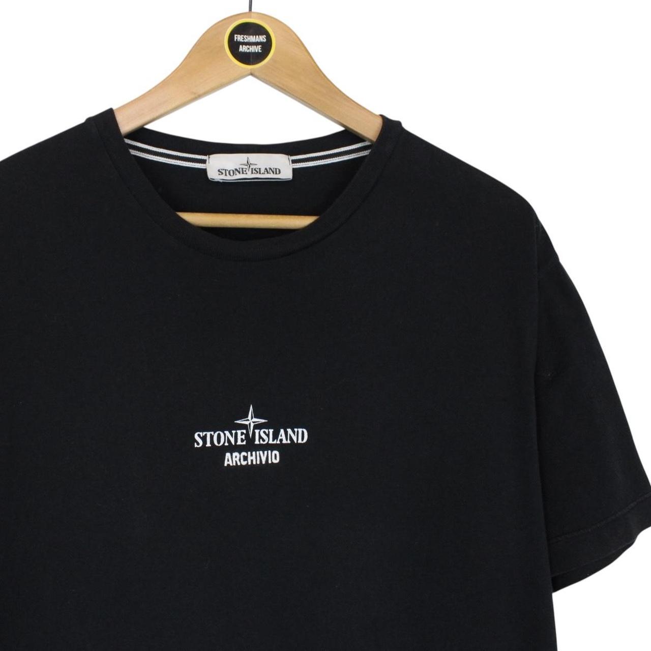 Stone Island Archivio SS 2021 Black Short Sleeve Cotton T-Shirt