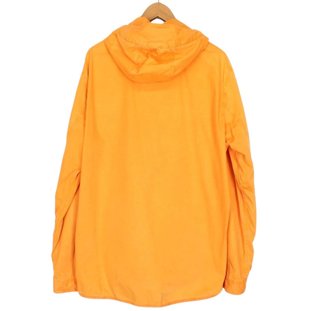 Stone Island AW 2017 Orange Full Zip Hooded Cotton Overshirt Jacket