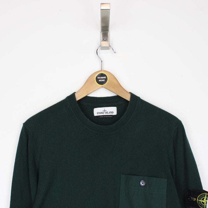 Stone Island SS 2021 Green Knit Sweatshirt Jumper